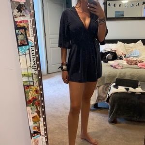 Navy Blue Romper
